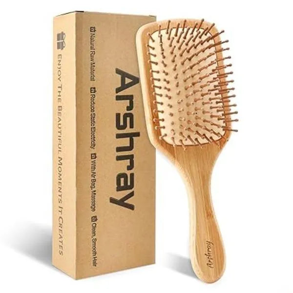 Natural Bamboo Hair Comb – Detangle, Reduce Static & Promote Healthy Scalp