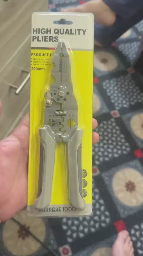 10-in-1 Multi-Function Wire Stripper & Cutter – Professional Electrical Tool