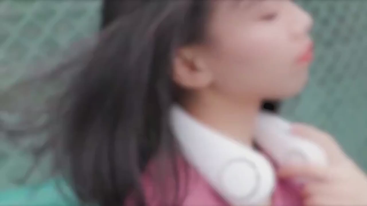 Mini Hanging Neck Fan – High Wind, 3-Speed, USB Rechargeable, Portable Hands-Free Cooling